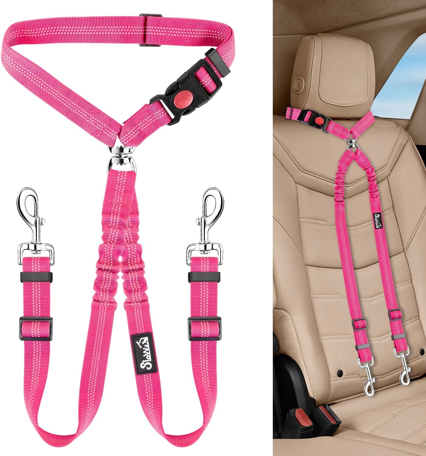 lukovee-double-dog-seat-belt-dual-pet-car-headrest-restraint-safety-seatbelt-no-tangle-dog-leash-duty-adjust-elastic-bungee-puppy-lead-splitter-connect-harness-in-vehicle-travel-for-2-dogs-black