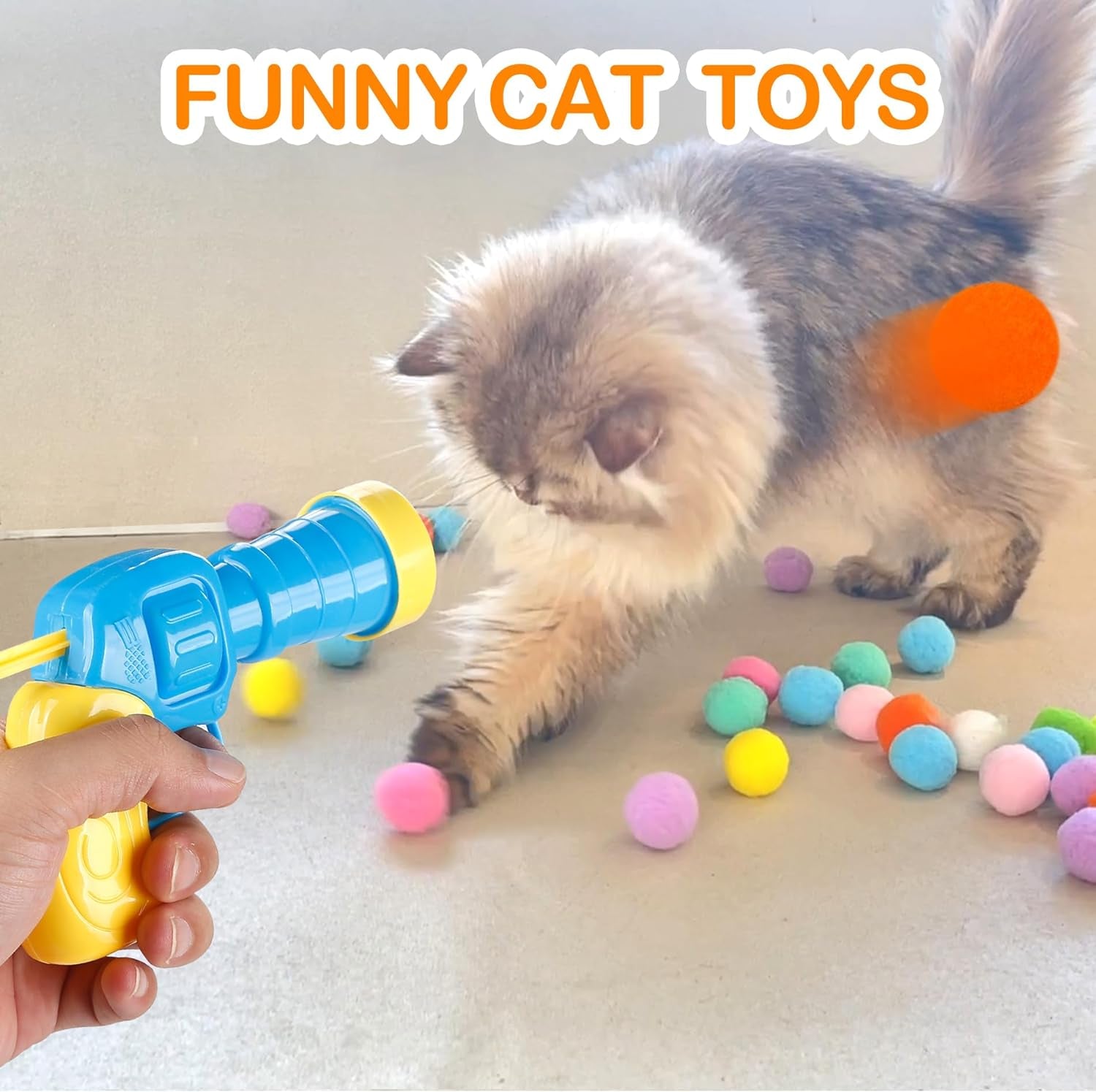 meohui-31pcs-cat-ball-toy-launcher-gun-cat-balls-fetch-toy-30pcs-plush-fuzzy-balls-launcher-cat-toy-for-cats-with-1-gun-funny-interactive-cat-toys-for-bored-indoor-adult-cats-cute-kitten-kitty-toys