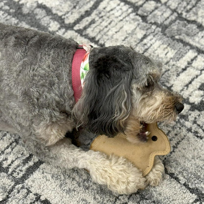 SPOT Dura-Fused Leather Rabbit Dog Toy – Durable Real Leather & Jute Chew Toy with Squeaker, Double-Stitched for Moderate Chewers, Small & Medium Dogs, 7.5In9