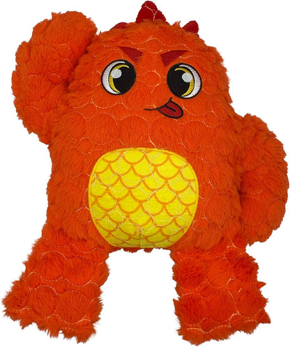 Bite Force Dog Toy - Large Durable & Strong Plush Orange Monster Dog Toy, Kevlar-Reinforced for Aggressive Chewers1
