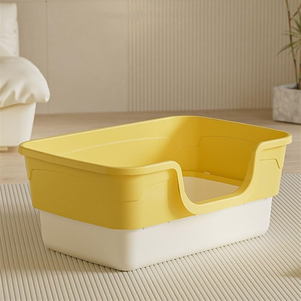 pet-supplies-open-top-cat-litter-box-with-removable-design-thickened-anti-splash-easy-cleangray