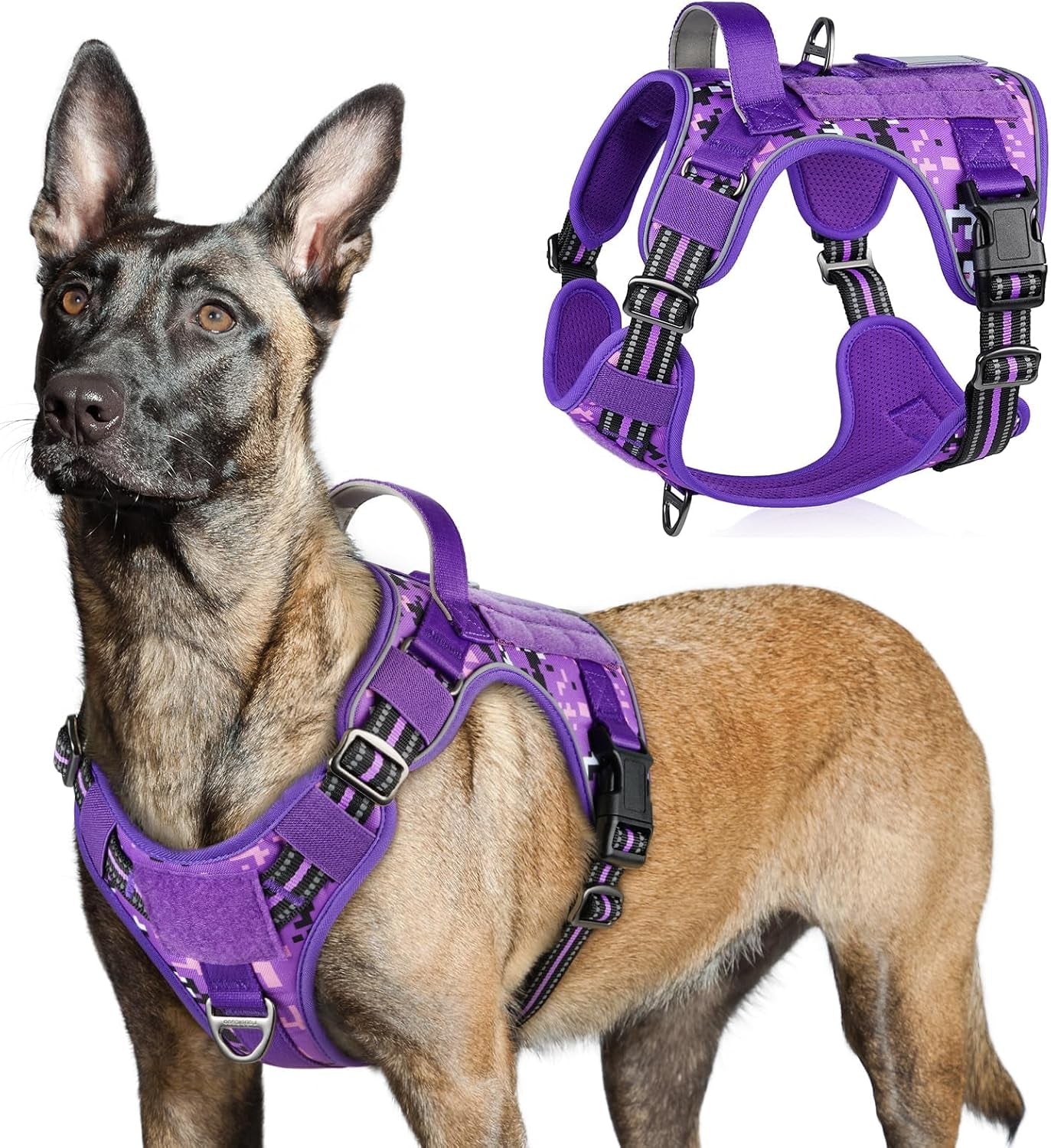 rabbitgoo-tactical-dog-harness-for-large-no-pull-military-service-vest-molle-handle-heavy-duty-adjustable-reflective-straps-easy-control-for-training-walking-black-large