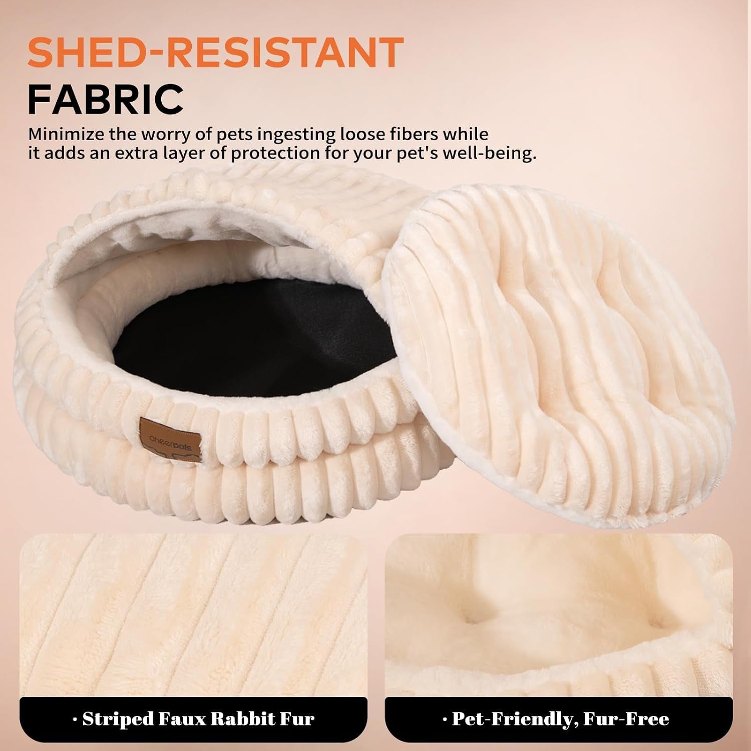 cheerpals-cat-cave-bed-for-indoor-cats-washable-covered-cat-bed-hooded-kitty-bed-soft-fluffy-pet-bed-for-puppy-and-small-dogwhite