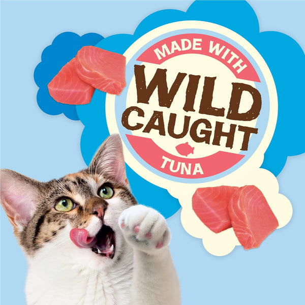 Purina Friskies Natural Cat Treats, Party Mix Natural Yums with Wild Caught Tuna and Added Vitamins, Minerals and Nutrients - 20 Oz. Canister4