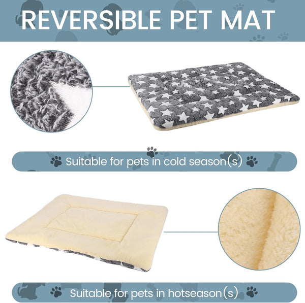 Dog Bed Pet Mat Dog Box Mat Machine Washable Grey (39X28X1.5In)2