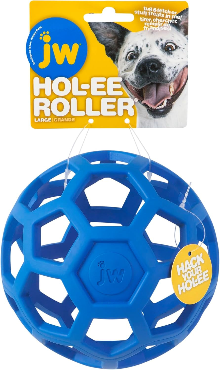jw-pet-hol-ee-roller™-dog-toy-puzzle-ball-natural-rubber-small-3-inch-diameter-pink