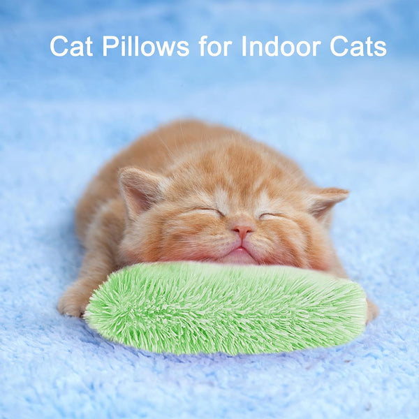Rishoesu 3 Pcs Interactive Cat Toys Cat Pillows, Soft and Durable Crinkle Sound Catnip Toys, for Indoor Cats Funny Kitten Toys Exercise6