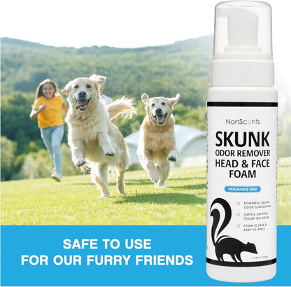 Skunk Odor Remover Head & Face Foam – Easily Eliminate Skunk Odor from Pets, Carpets, Clothing, Ready-To-Use for Dogs, Cats, Home, Carpet, Car, Clothes - Fragrance Free Freshener4