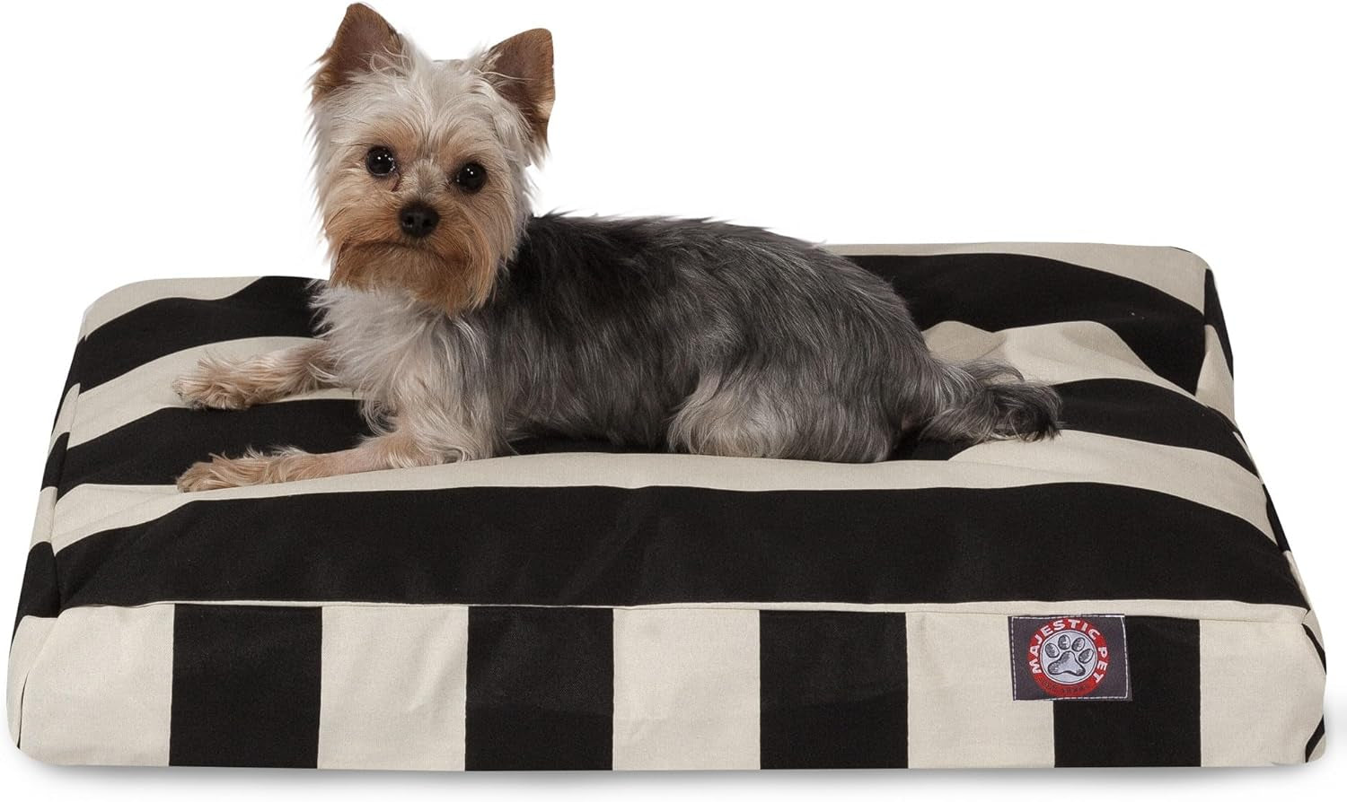 majestic-pet-stripes-rectangle-medium-dog-bed-washable-non-slip-comfy-pet-bed-dog-crate-bed-with-removable-washable-cover-dog-kennel-bed-for-sleeping-polyester-fiber-medium-black