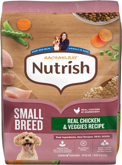 Nutrish Small Breed Dry Dog Food with Chicken, 5 Lb. Bag (Rachael Ray) | Suitable for Small Adult Dogs, Veterinarian Reviewed Formula, Made with No Artificial Flavors10