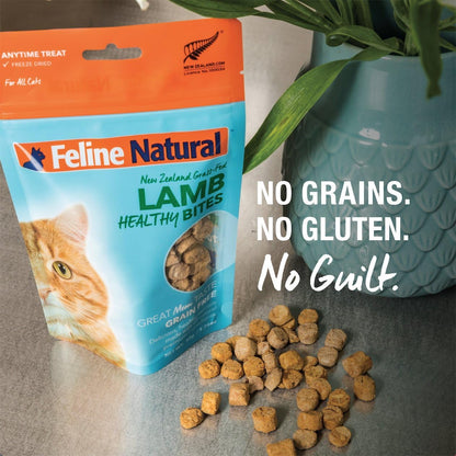 Feline Natural Freeze Dried Cat Treats – New Zealand Single-Source Protein Treats for Cats - Grain-Free Healthy Cat Snacks, Lamb Bites, 1.76Oz3