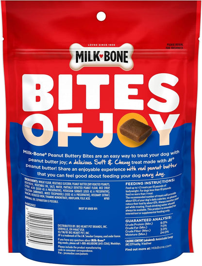 Milk-Bone Soft & Chewy Peanut Buttery Bites, 11.8 Oz. Bag | Soft Dog Treats with Jif Peanut Butter9