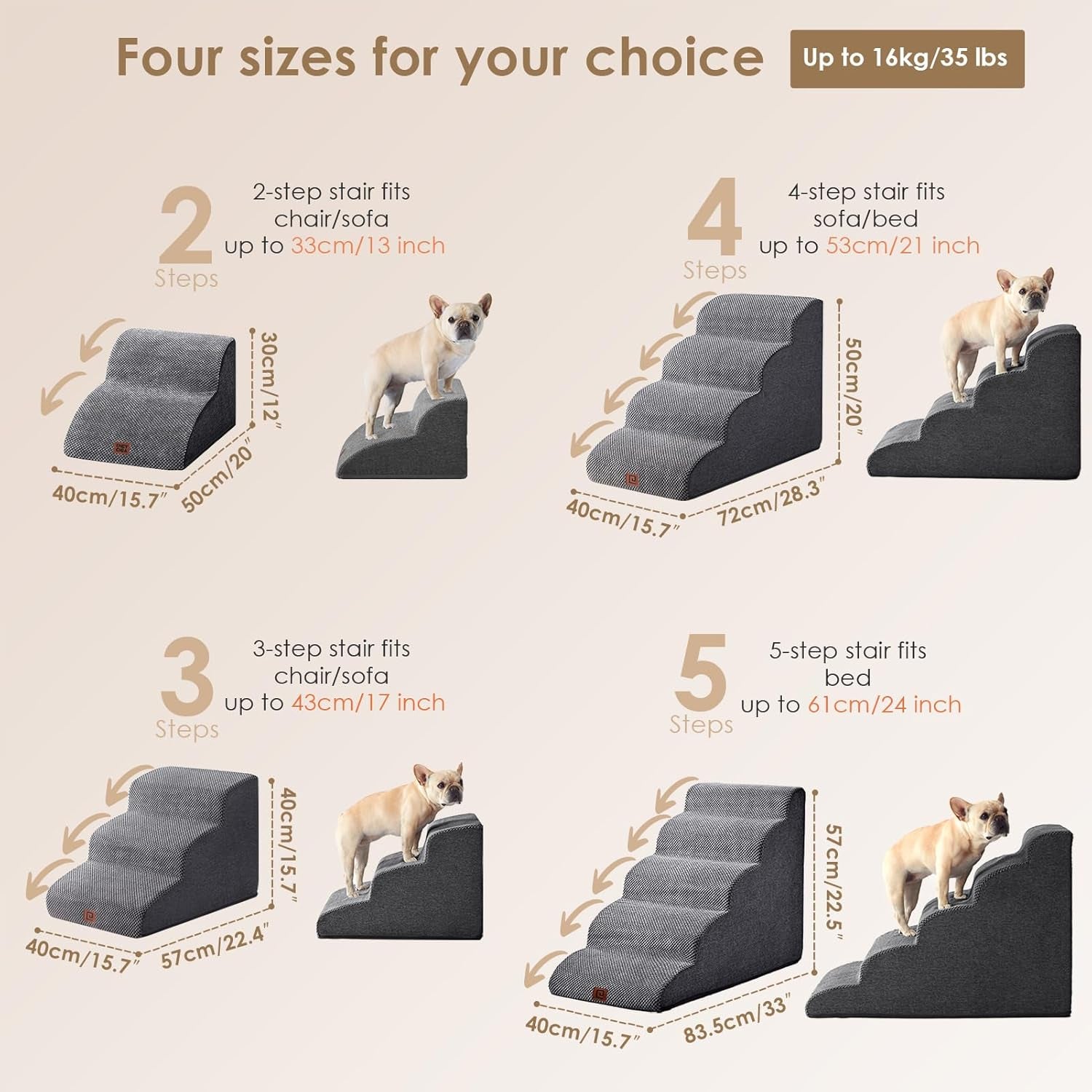 eheyciga-curved-dog-stairs-ramp-for-5-step-high-beds-22-6-h-dog-steps-33d-density-of-pure-foam-for-small-dogs-and-cats-pet-stairs-for-high-bed-climbing-non-slip-balanced-pet-step-indoor-grey
