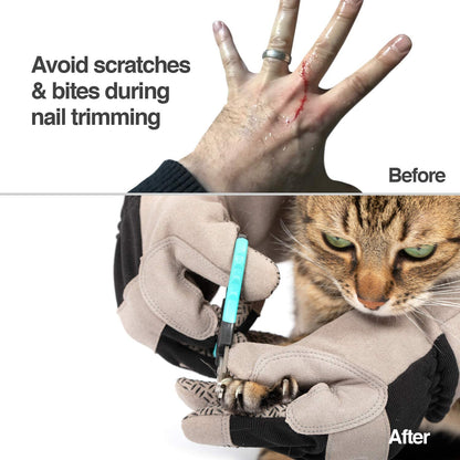 Petfusion Multipurpose Pet Grooming Gloves Great for Trips to Vet and Bathing, Puncture, Scratch & Water Resistant3