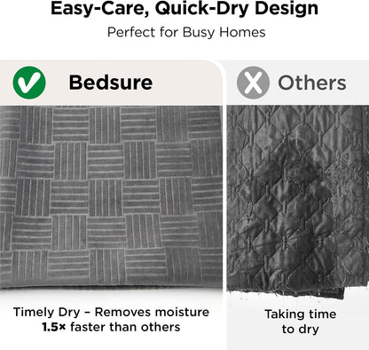 Bedsure Waterproof Couch Cover for Dogs Washable - Waterproof Blanket for Large Dogs Couch Sofa Bed Cozy, Lightweight Furniture Protector for Pet Cat Quick Drying, Ash Grey, 52X82In6