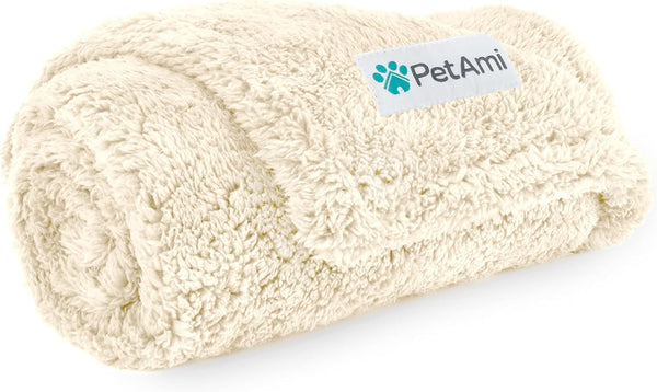 Petami Fluffy Waterproof Dog Blanket for Couch and Bed, Reversible Sherpa Pet Throw, Pee Proof Furniture Protector Sofa Cover, Washable Cat Blanket for Medium Large Dogs and Cats (Taupe Camel, 60X80)11