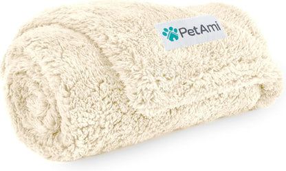 Petami Fluffy Waterproof Dog Blanket for Couch and Bed, Reversible Sherpa Pet Throw, Pee Proof Furniture Protector Sofa Cover, Washable Cat Blanket for Small Medium Dogs and Cats (Pink Blush, 24X32)11