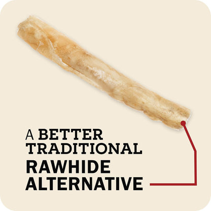 Redbarn Pet Products All-Natural Large 12" Beef Collagen Sticks for Dogs - Long Lasting Low-Odor Alternative to Traditional Rawhide & Bully Sticks - Supports Healthy Joints, Skin, & Coat - 3 Pack3