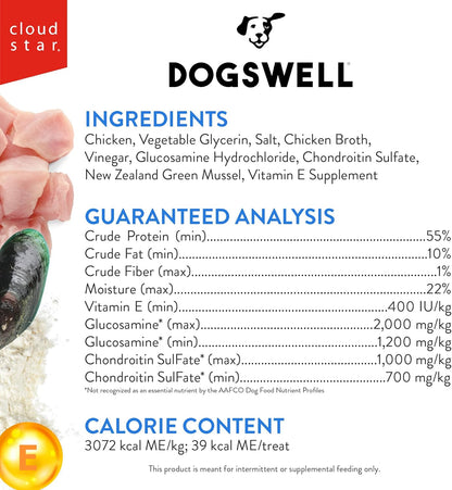 Dogswell Jerky Hip and Joint Dog Treats Grain Free Made in USA Only, Glucosamine and Chondroitin, 24 Oz Chicken3