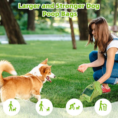 Poop Bags for Dogs, 200 Count Dog Poop Bags with Handles, Extra Thick Strong Leak Proof Doggie Waste Bag for Waste Refuse Cleanup, Outdoor Puppy Walking and Cats Litter6
