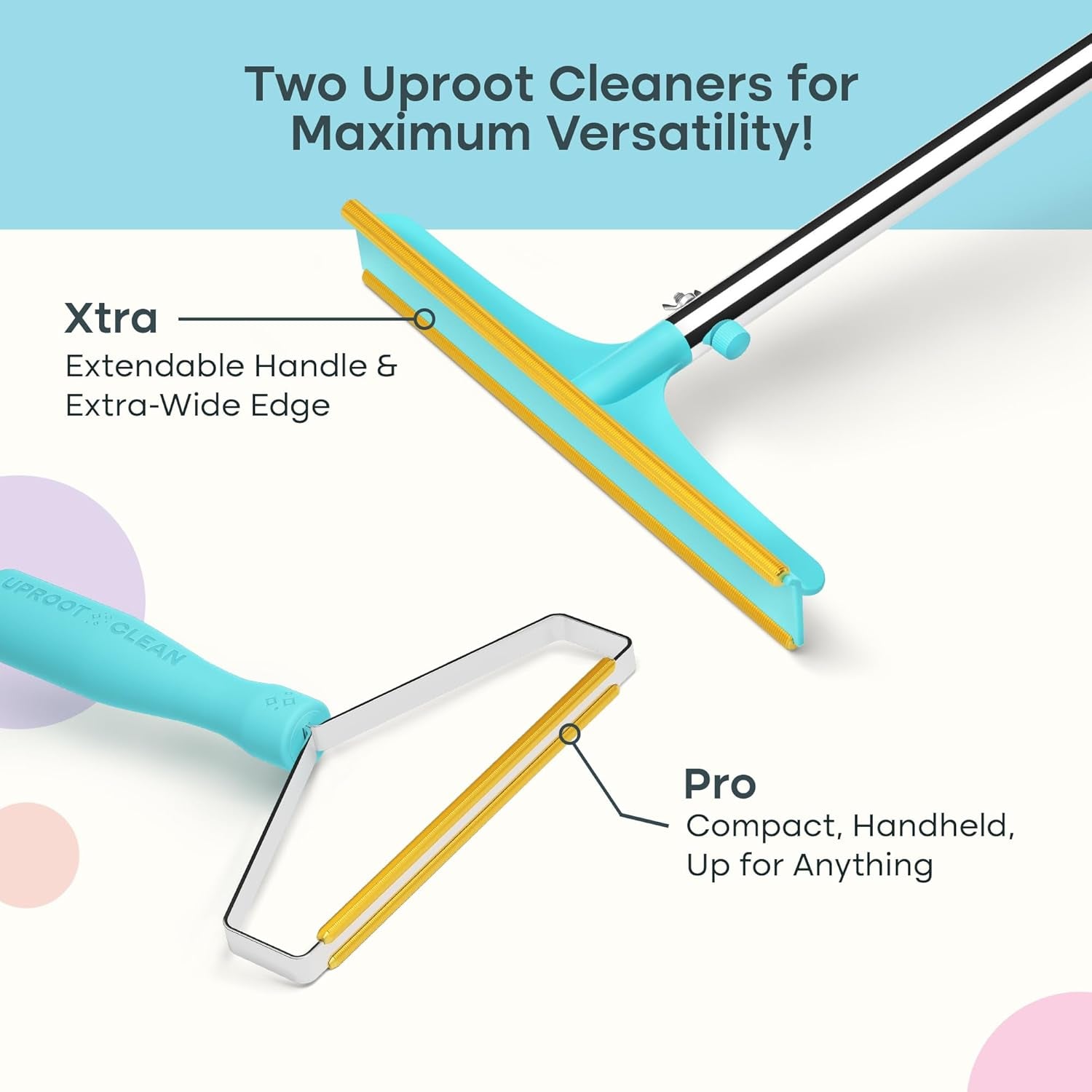 uproot-clean-pro-bundle-pet-hair-removal-tool-carpet-rake-w-t-60-handle-reusable-pet-hair-removal-set-scrape-easy-the-cat-dog-fur-from-carpets-rugs-cat-bed-car-trunk-more-patented-design