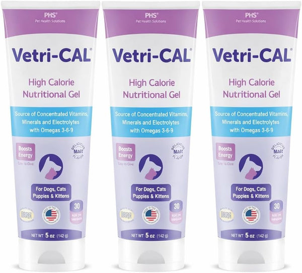High Calorie Nutritional Gel for Dogs, Cats, Puppies & Kittens – Appetite Booster with Omega 3-6-9, Vitamins A-D-E-B – Recovery & Energy Support – Tasty Malt Flavor – 5 Oz Tube9