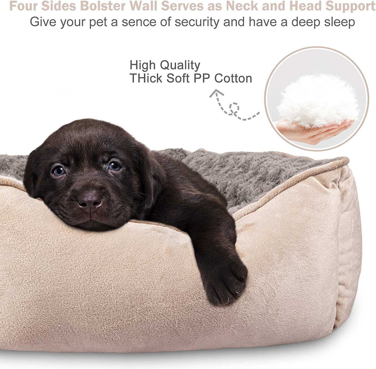 joejoy-rectangle-dog-bed-for-large-medium-small-dogs-washable-orthopedic-sofa-bed-soft-breathable-puppy-pet-cuddler-durable-calming-dog-bed-with-anti-slip-bottom-multiple-sizes-beige