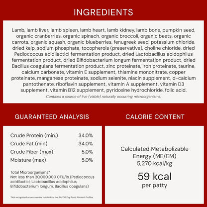 Stella & Chewy'S Freeze-Dried Raw Dinner Patties - Dandy Lamb Recipe - High Protein Grain-Free Puppy & Dog Food - Perfect for Picky Eaters - 25 Oz10