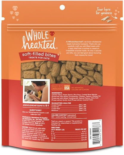 Wholehearted Chicken Flavor Soft-Filled Bites Cat Treats 16 Oz.2