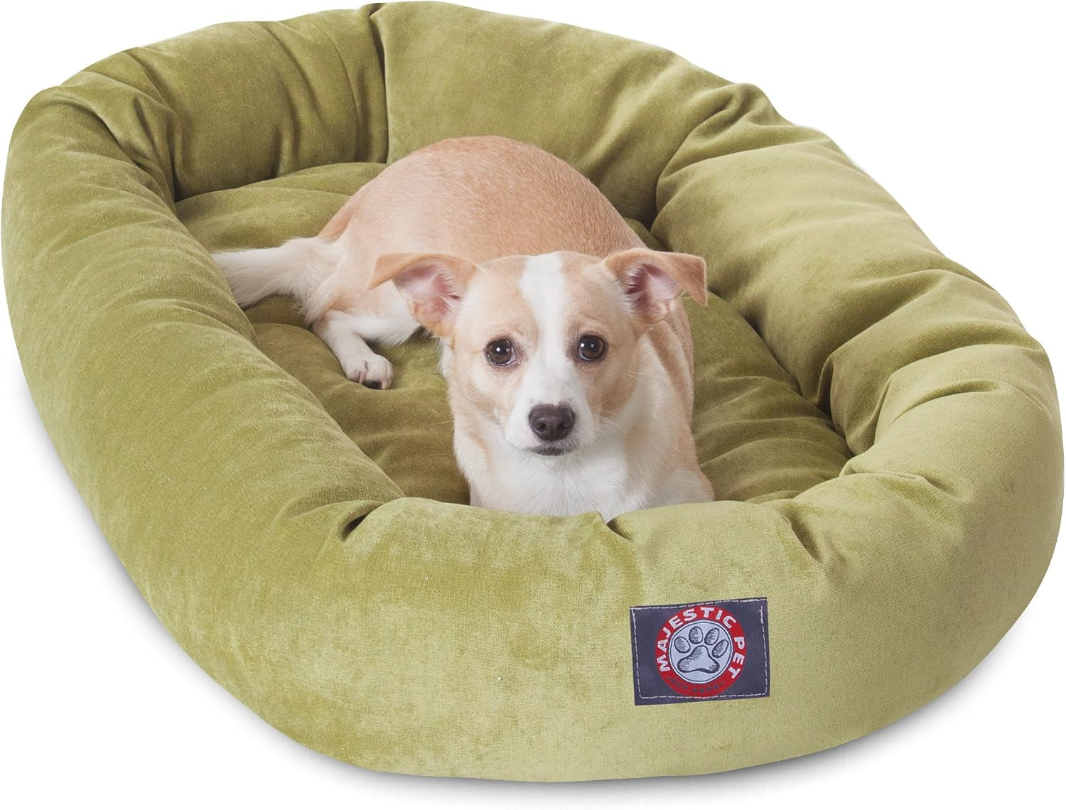 majestic-pet-40-inch-micro-velvet-calming-dog-bed-washable-cozy-soft-round-dog-bed-with-spine-for-head-support-fluffy-donut-dog-bed-40x29x9-inch-round-pet-bed-large-pearl