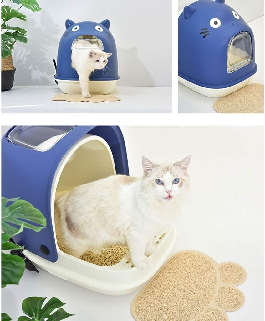 dog-potty-training-toilet-fully-enclosed-cat-litter-basin-semi-closed-toilet-large-creative-box-easy-to-clean-and-durable-pan-blue