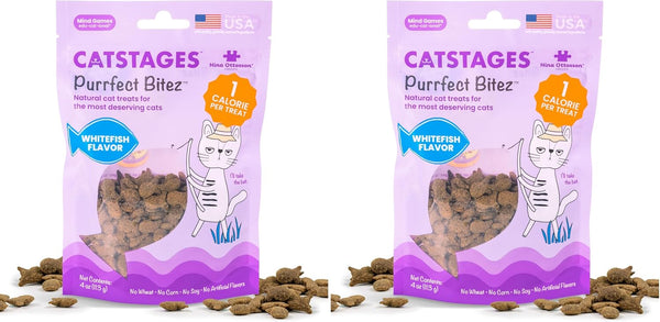 Catstages by Nina Ottosson Purrfect Bitez Natural Crunchy Cat Treats for Puzzles, Toys, Feeders, & Training, Usa-Made, Real Chicken Flavor, 4Oz7