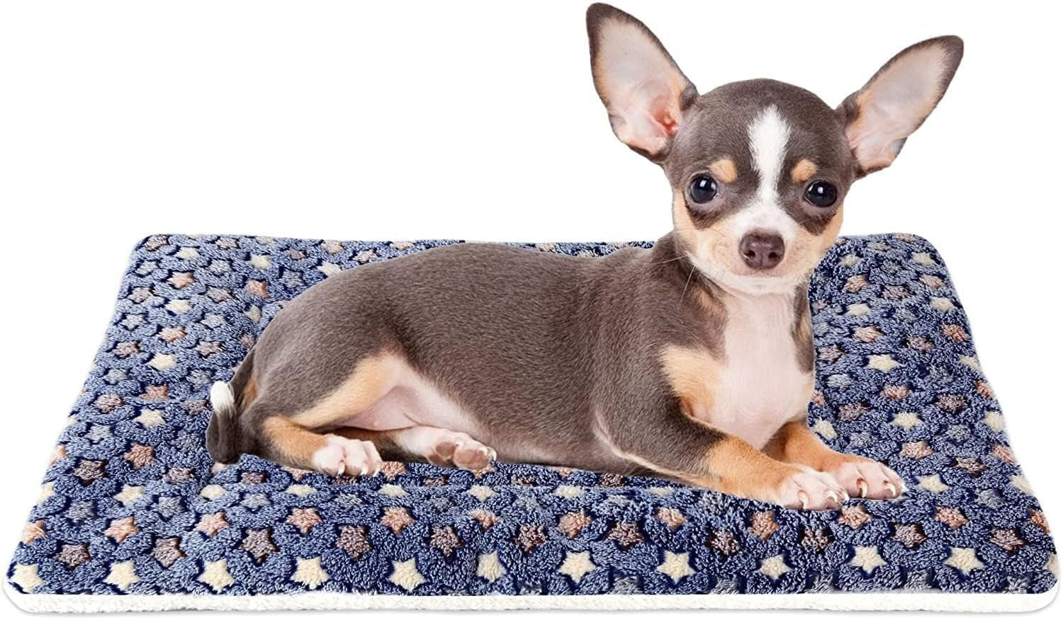 mora-pets-dog-crate-pad-ultra-soft-pet-bed-with-cute-star-print-washable-mat-for-large-medium-small-dogs-reversible-fleece-kennel-liner-cat-bed-23-x-18-inch-brown