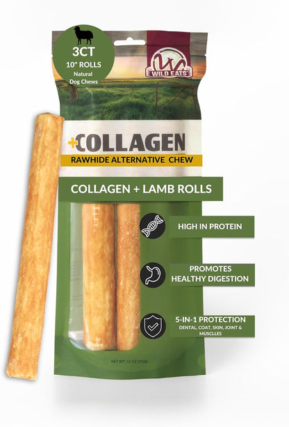 Wild Eats Real Duck Collagen Bully Sticks for Dogs, 25 Pack, Rawhide Free | No Hide Chew Treat Made without Grain, 5 Inch Size, High Protein, Satisfies Natural Gnawing Urges, Suits All Breeds19