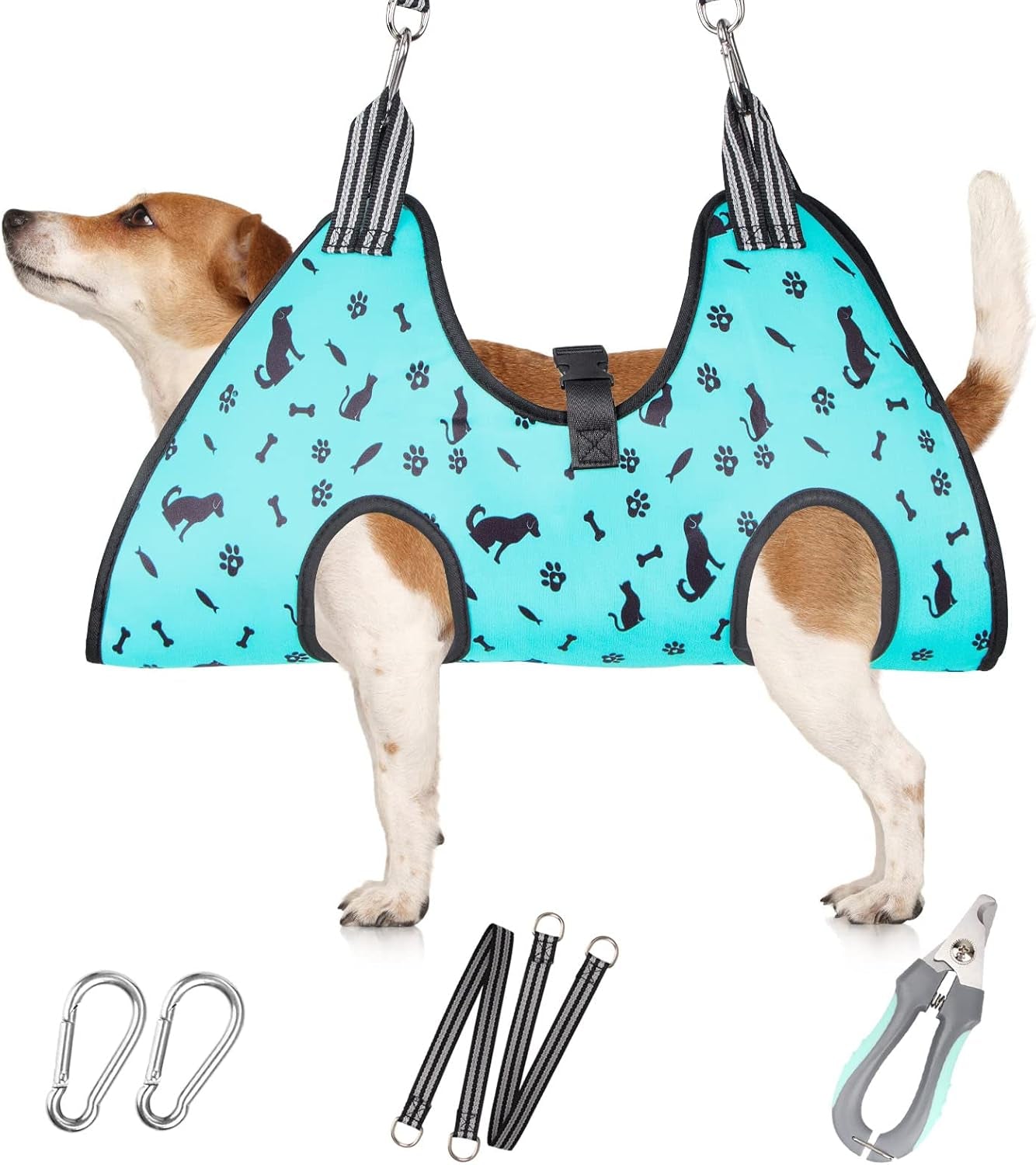 ateson-pet-grooming-hammock-with-nail-clippers-nail-trimmers-grooming-scissors-dog-grooming-harness-for-nail-trimming-pet-grooming-sling-helper