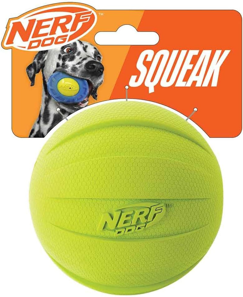 nerf-dog-classic-squeak-ball-outdoor-dog-toy-3-8-inch-dog-ball-fetch-toy-squeaking-toy-for-medium-and-large-breeds-green-red-2-count