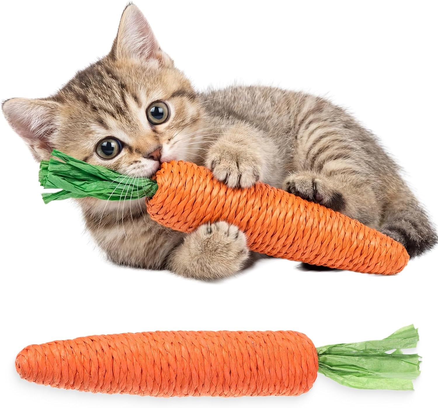 2-pcs-kitten-teething-toys-for-indoor-cats-cat-chew-toy-natural-sisal-cat-teething-toys-orange-carrot-interactive-cats-kicker-toy-interactive-kitten-kicker-for-indoor-kitty-exercise
