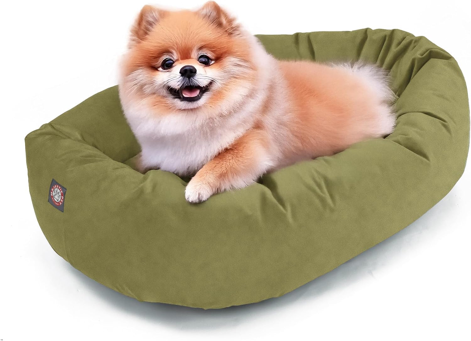 majestic-pet-32-inch-suede-calming-dog-bed-washable-cozy-soft-round-dog-bed-with-spine-support-for-dogs-to-rest-their-head-fluffy-donut-dog-bed-32x23x7-inch-round-pet-bed-medium-sage
