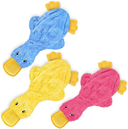 Best Pet Supplies Interactive Squeaky Dog Chew Toy, Ideal Dog Toys for Chewers, Small, Medium & Large Dogs, and Fetch Lovers - Crinkle Duck (Yellow), Large19