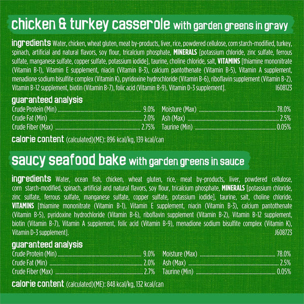 Purina Friskies Indoor Cat Food 24Ct VP - (Chicken and Turkey Casserole, Saucy Seafood Bake, Homestyle Turkey Dinner) - (Pack of 24) 5.5 Oz. Cans7