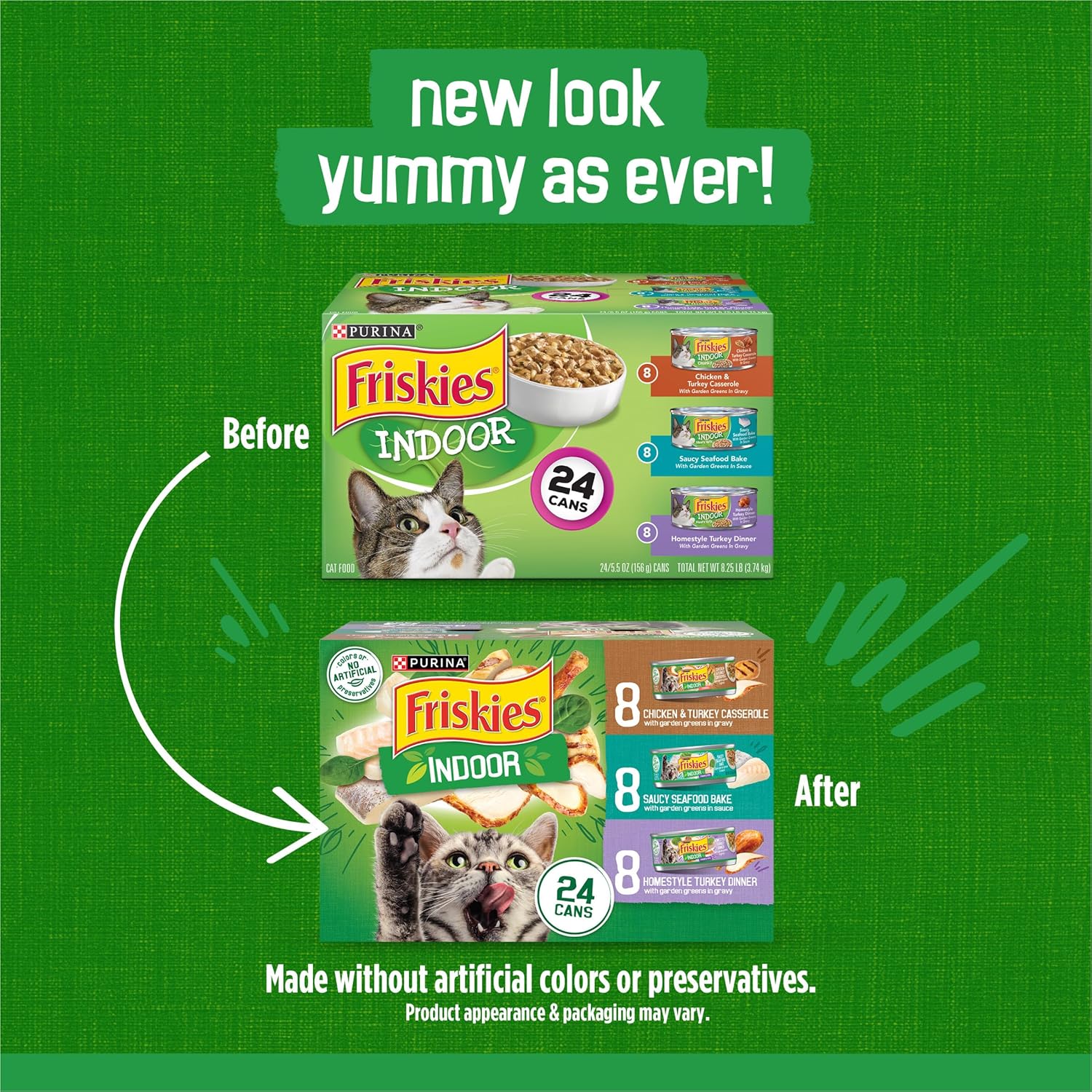 purina-friskies-indoor-cat-food-24ct-vp-chicken-and-turkey-casserole-saucy-seafood-bake-homestyle-turkey-dinner-pack-of-24-5-5-oz-cans