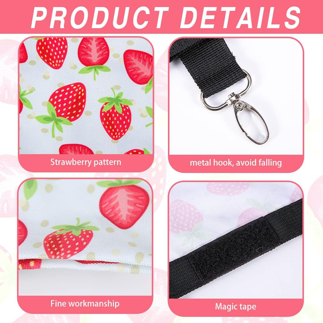 dzwlkj-guinea-pig-hay-feeder-2-pack-11-x-9-x-1-inches-rabbit-hay-feeder-bag-stainless-steel-600d-oxford-watermelon-and-strawberry