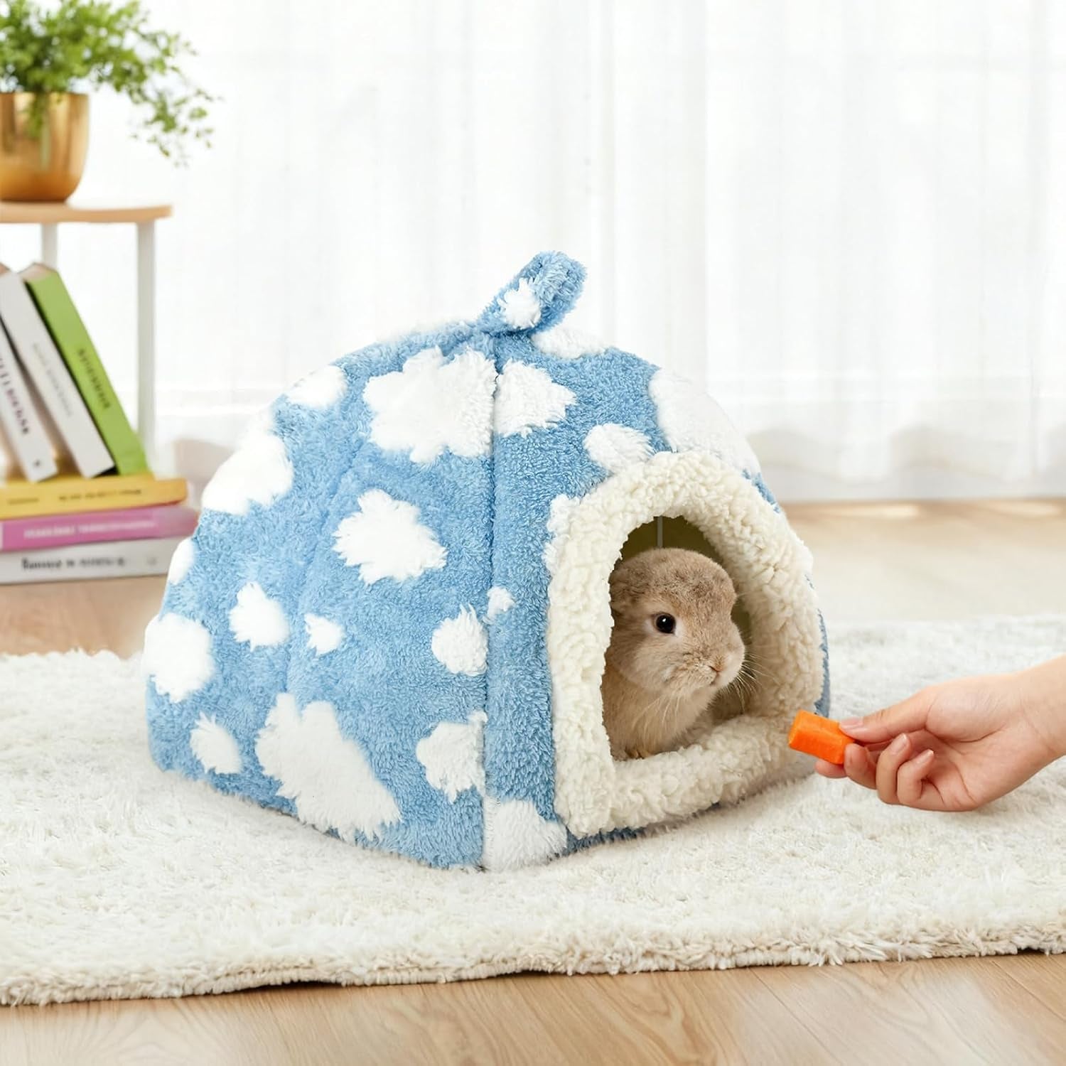 bunny-bed-blue-sky-with-cloud-pattern-house-for-rabbit-guinea-pig-hiding-hut-small-animals-hideaway-indoor-habitat-for-bunny-guinea-pigs-blue
