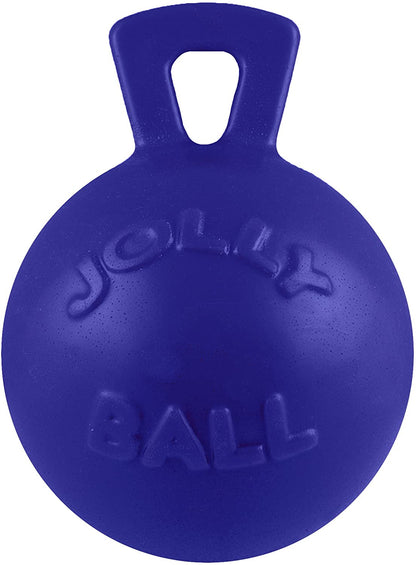 Jolly Pets Tug-N-Toss Heavy Duty Dog Toy Ball with Handle, 8 Inches/Large, Red (408 RD)16