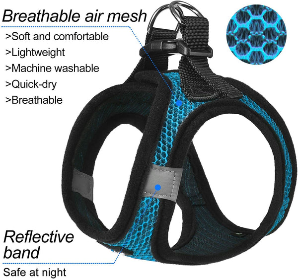 Dog Harness Step-In Breathable Puppy Cat Dog Vest Harnesses for Small Medium Dogs2