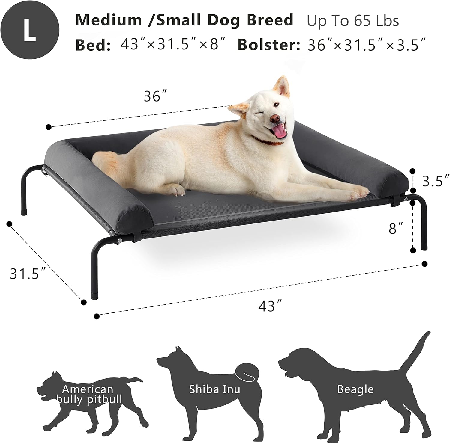 western-home-cooling-elevated-dog-bed-for-large-dogs-portable-indoor-outdoor-raised-dog-bed-with-breathable-mesh-chew-proof-pet-hammock-cots-with-removable-and-waterproof-bolsters