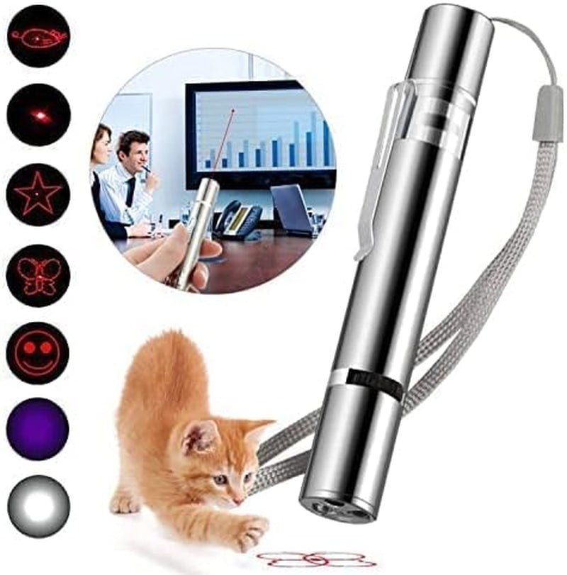cat-toys-laser-pointer-rechargeable-cat-laser-toy-interactive-cat-toys-for-indoor-cats-kittenes-dogs-led-flashlight-7-adjustable-patterns-red-light-remotes-teaching-tool-usb
