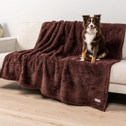 Petami Fluffy Waterproof Dog Blanket for Couch and Bed, Reversible Sherpa Pet Throw, Pee Proof Furniture Protector Sofa Cover, Washable Cat Blanket for Medium Large Dogs and Cats (Taupe Camel, 60X80)27