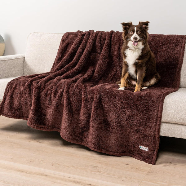 Petami Fluffy Waterproof Dog Blanket for Couch and Bed, Reversible Sherpa Pet Throw, Pee Proof Furniture Protector Sofa Cover, Washable Cat Blanket for Small Medium Dogs and Cats (Pink Blush, 24X32)27