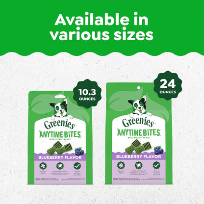 Greenies Anytime Bites Dog Treats, Blueberry Flavor, 10.3 Oz | Only 13 Calories per Treat, Easy to Digest, Natural Ingredients plus Vitamins & Minerals, Made in USA Facilities7
